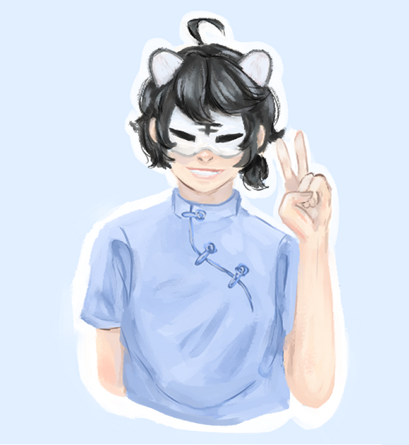 1-20-22 Digital Painting of Tiger Boy