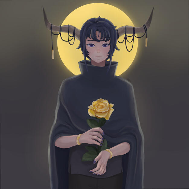 5-5-21 Digital Drawing of Ox Boy